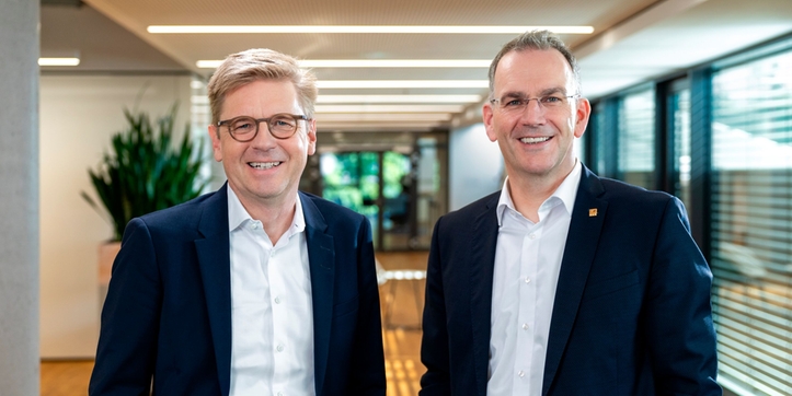 Dr Mats Gökstorp, CEO of SICK AG and Dr Peter Selders, CEO of the Endress+Hauser Group.